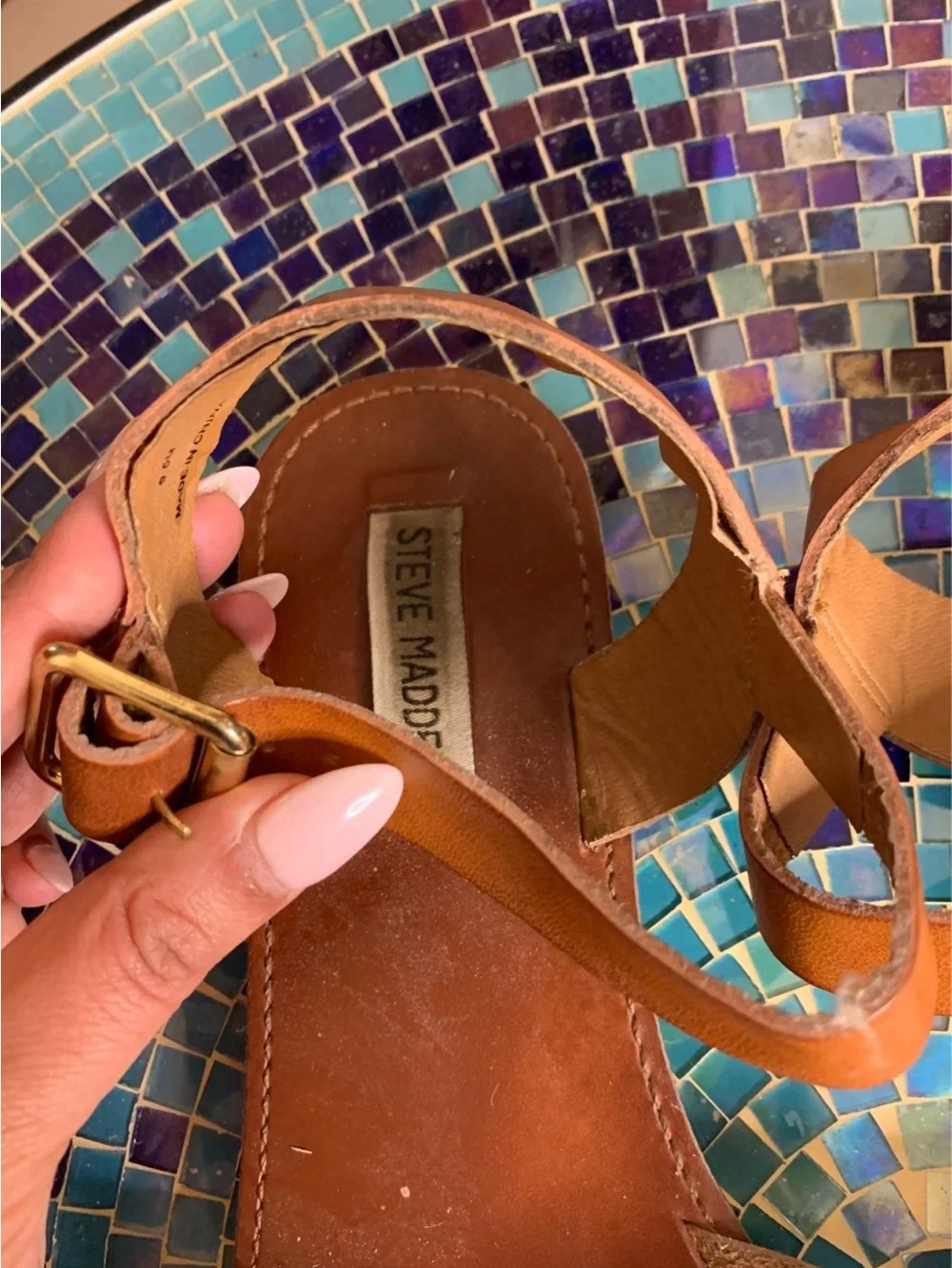 TanAnkle-Strap Sandals